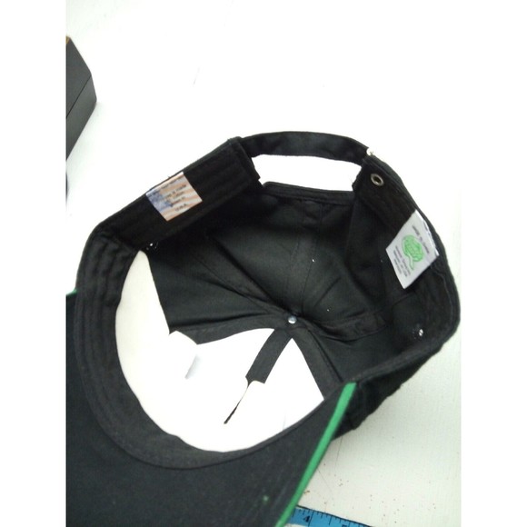 Quaker State Motor Oil Adjustable Back Trucker Hat Cap Black Green Embroidered N - Picture 3 of 3